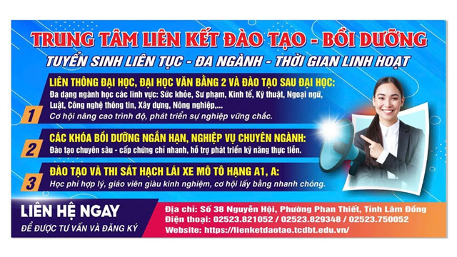 Thông báo Tuyển sinh Tổng hợp - Trung tâm Liên kết Đào tạo